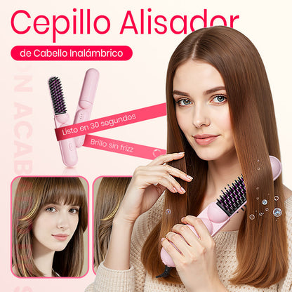 Peine alisador para cabello liso y rizado